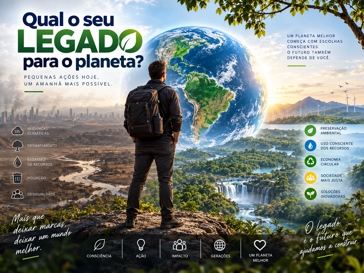 Qual o seu legado para o planeta? — escolhas conscientes para um futuro melhor