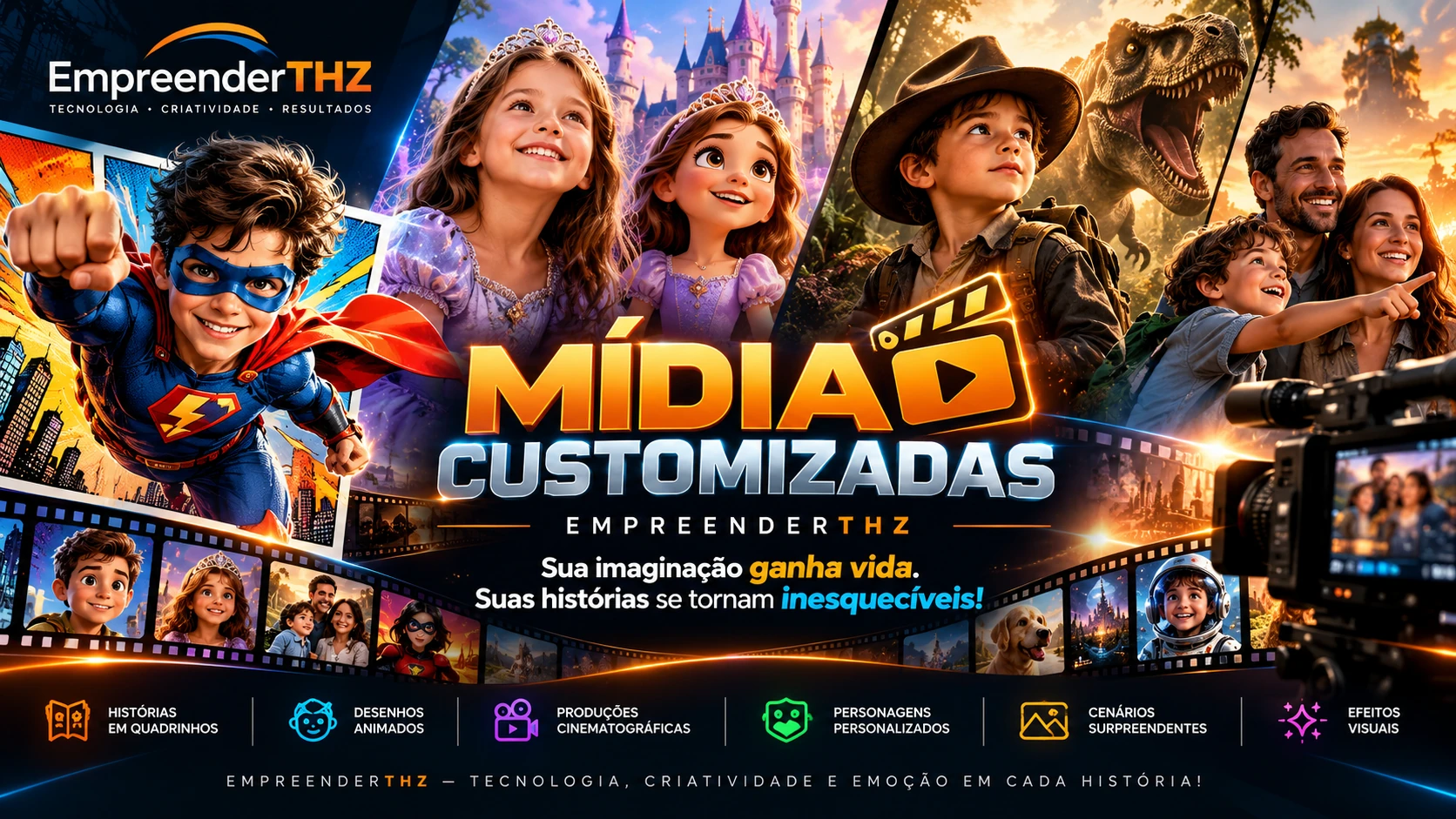 Portfólio de jogos de tabuleiro e experiências gamificadas da EmpreenderTHZ